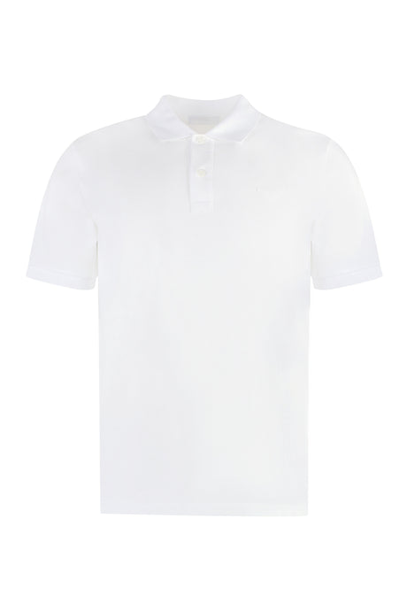 PRADA Classic Short Sleeve Cotton Pique Polo Shirt