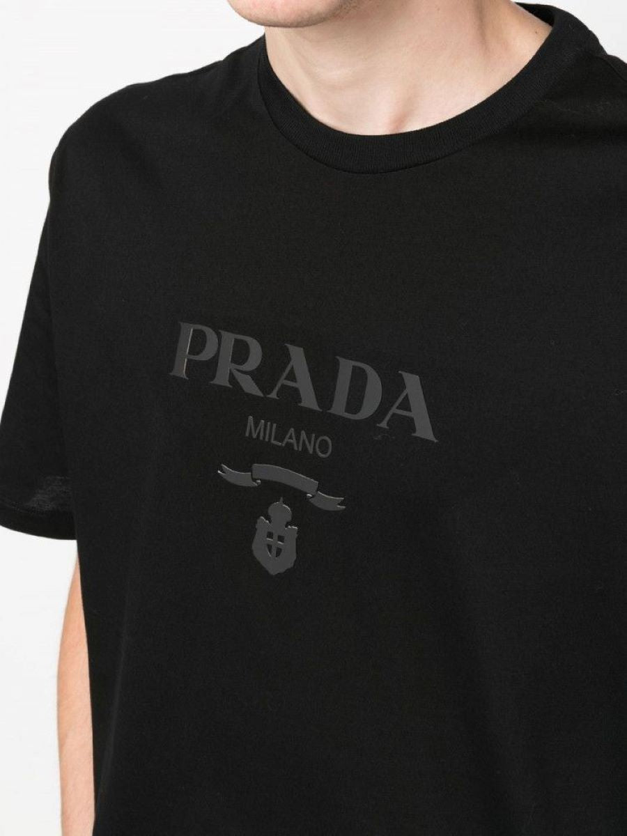 PRADA Men's FW23 Nero Cotton T-Shirt