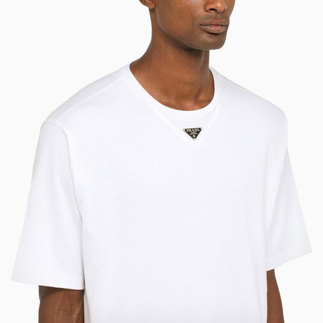 PRADA Oversized Logo Triangle T-Shirt