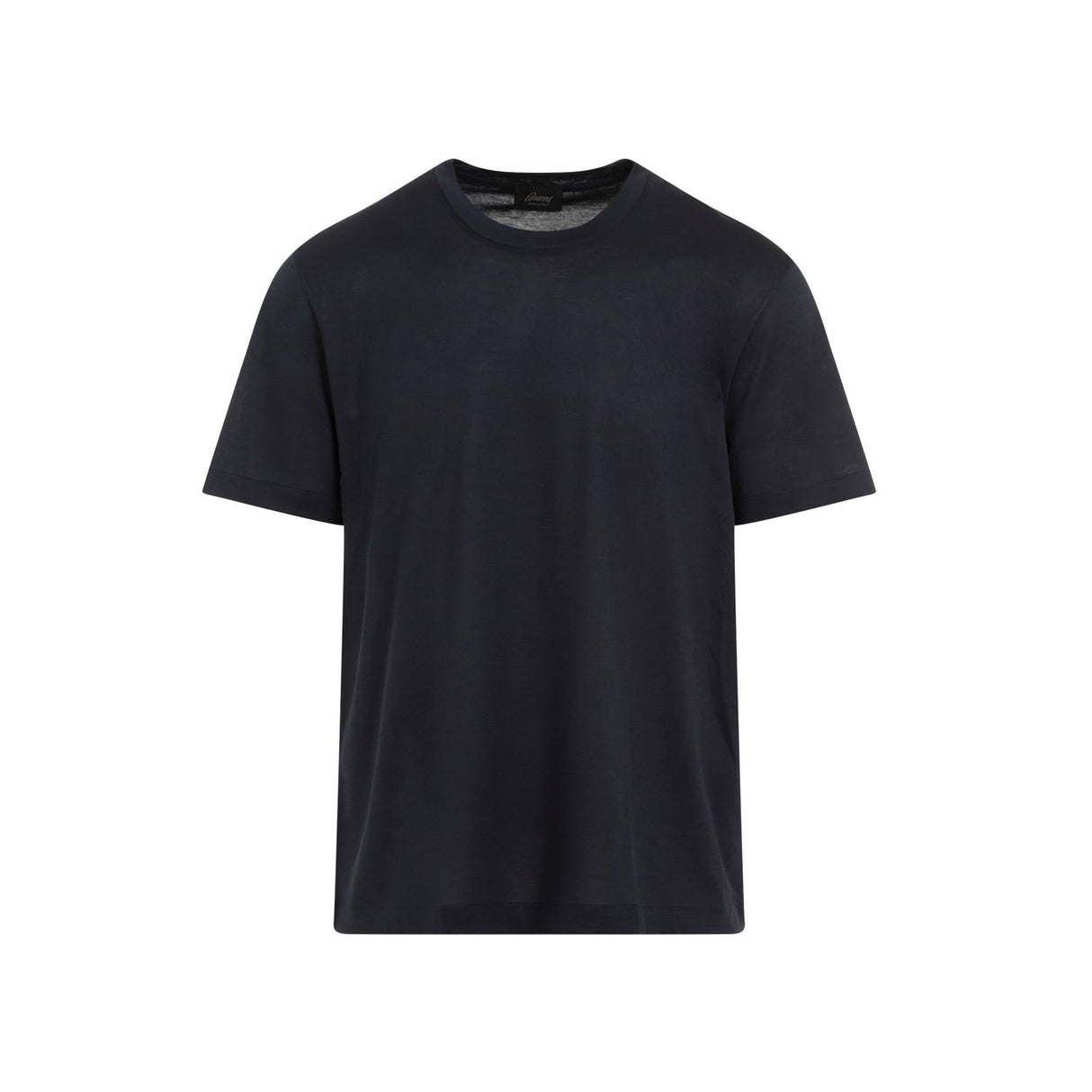 BRIONI Luxury Silk-Cotton Blend Crewneck T-shirt in Blue