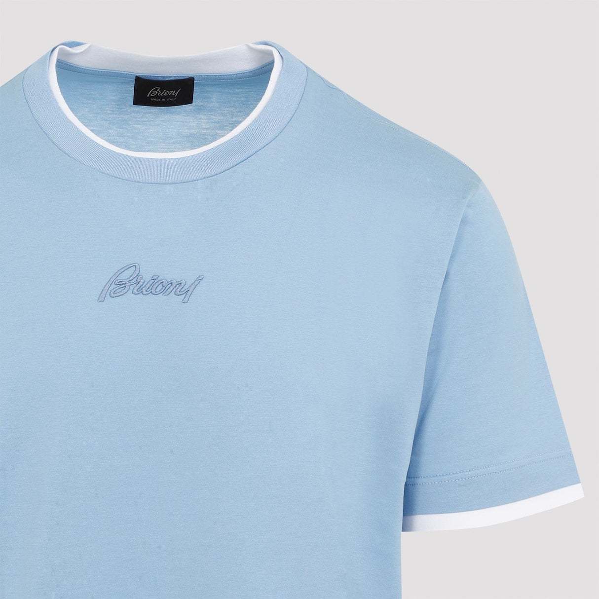 BRIONI Classic Cotton T-Shirt for Men - Perfect for Spring/Summer 2024