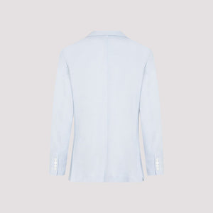 Blue Silk Blazer for Men - SS24 Collection