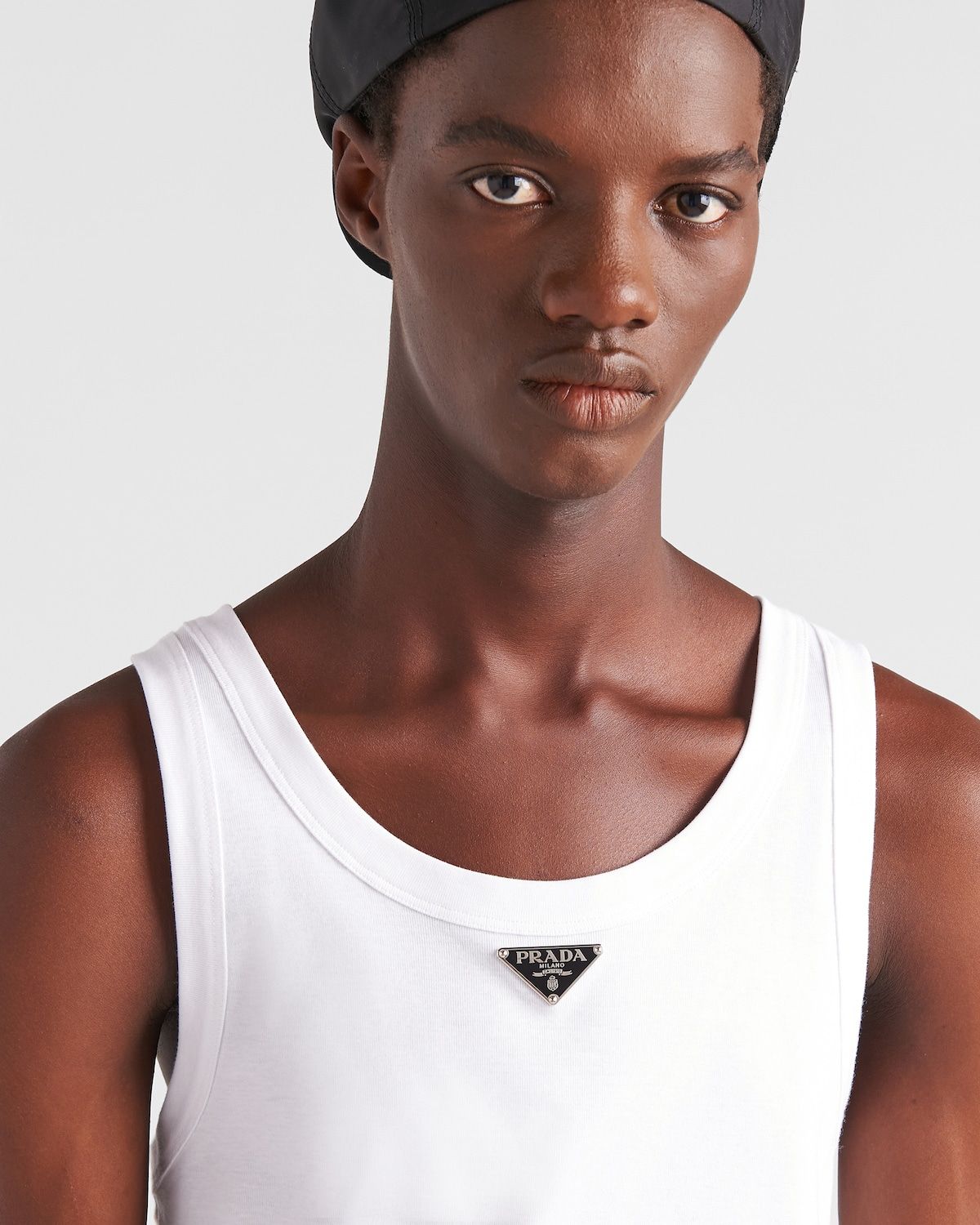 PRADA Cotton Mini Tank Top for Men