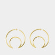 MARINE SERRE Golden Charm Earrings for Women - SS24 Collection