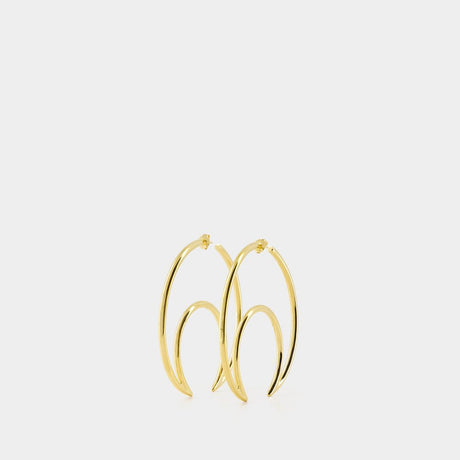 MARINE SERRE Golden Charm Earrings for Women - SS24 Collection