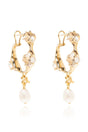 AMI PARIS Embellished Gold Earrings for Women - SS24 Collection