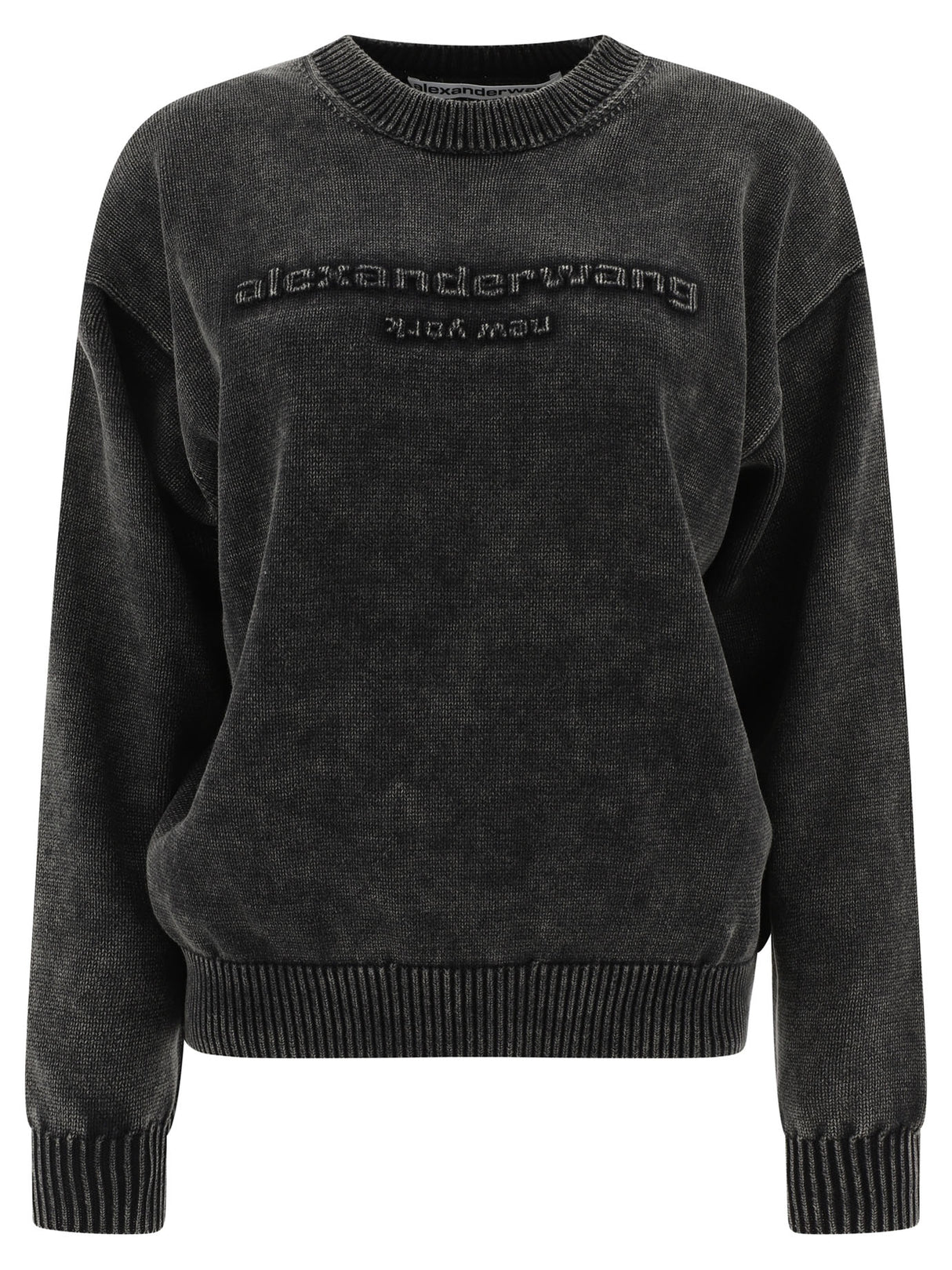 ALEXANDER WANG Oversized Logo Cotton Sweater