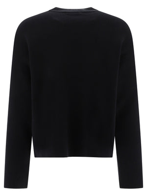 AMI PARIS Organic Cotton and Wool Men's Sweater in Classic Black - AMI OF COEUR 2024