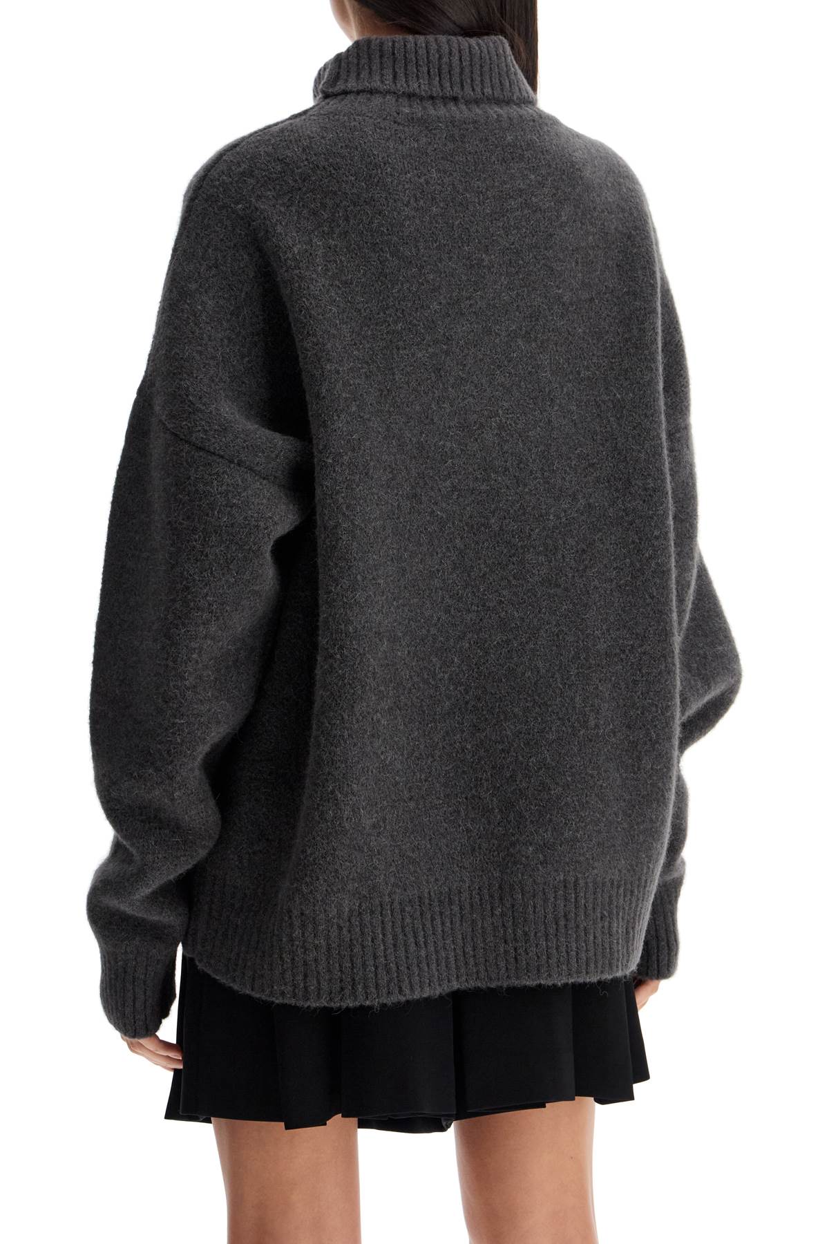 AMI PARIS Alpaca-Wool Blend Turtle-Neck Sweater - Perfect for FW24