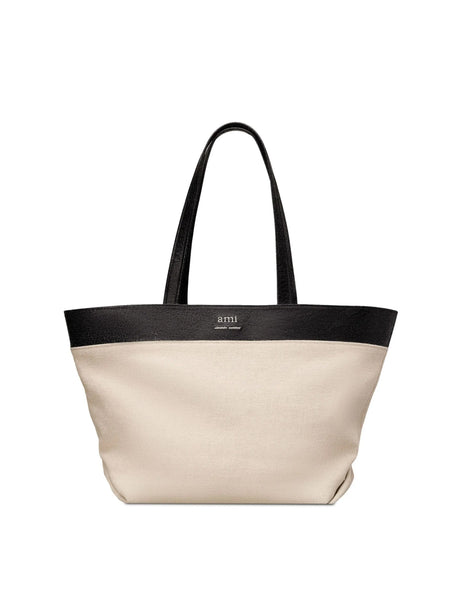 AMI PARIS East West Logo Tote Handbag 58X33X18 CM