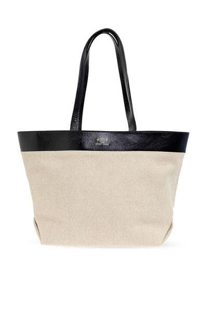 AMI PARIS Tan East West Shopper Handbag for SS24