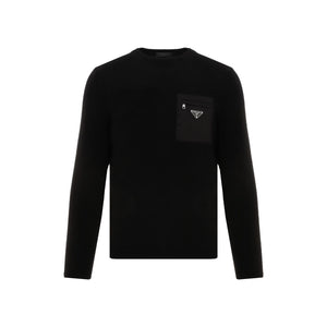 PRADA Classic Black Sweater for Men | 24FW Collection