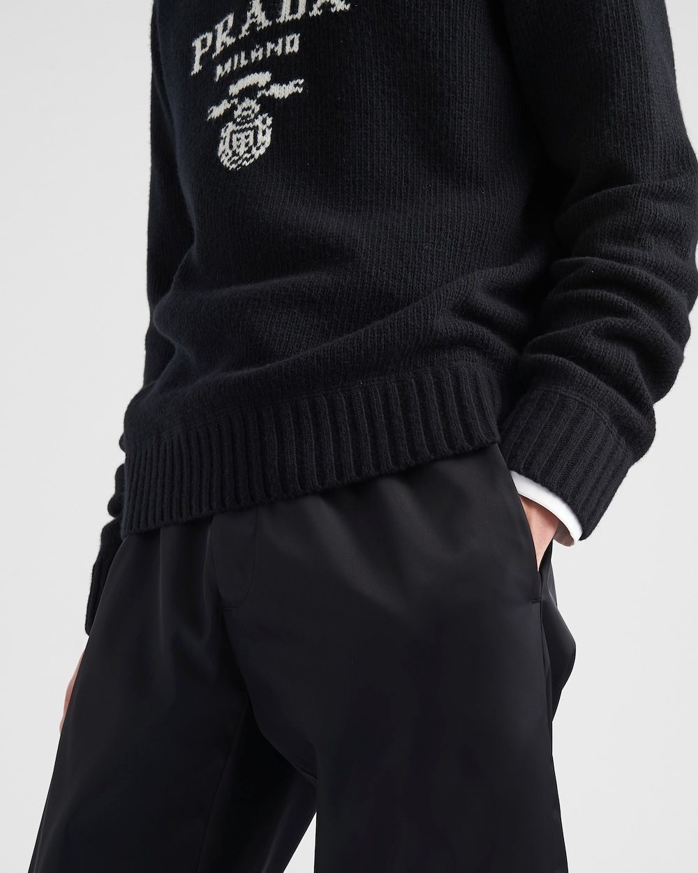 PRADA Classic Crewneck Sweater for Men - FW24 Collection