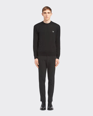 PRADA Black Knit Sweater for Men - FW23 Collection