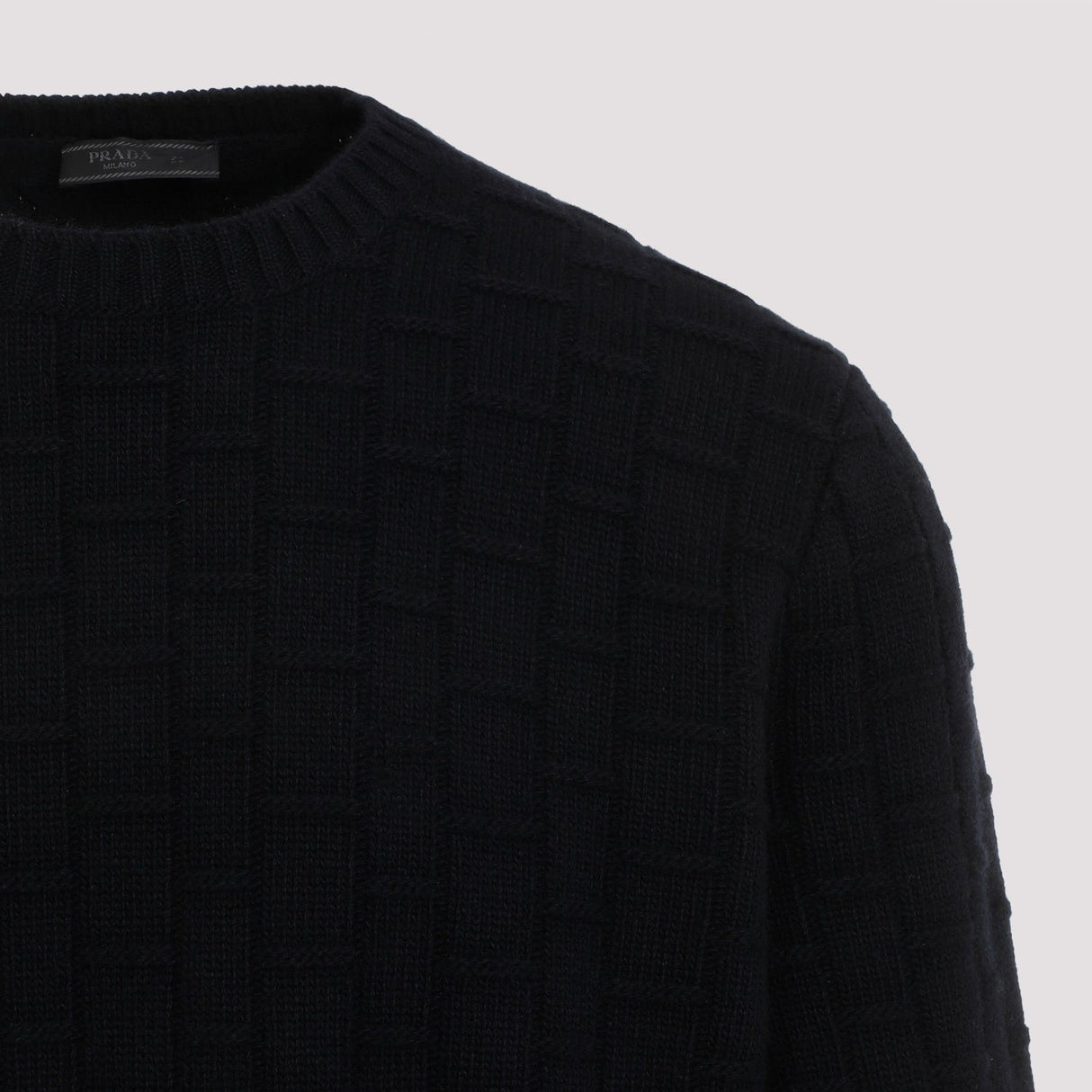 PRADA Luxury Cashmere-Blend Crewneck Sweater