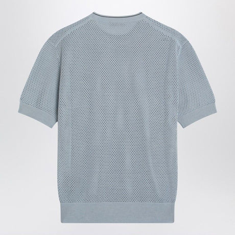 PRADA Perforated Short-Sleeved Mini Shirt