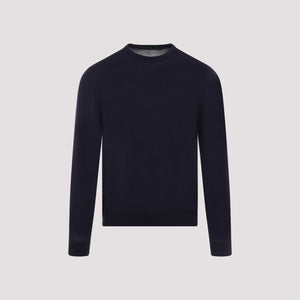 KITON Luxury Sapphire Blue Wool Pullover