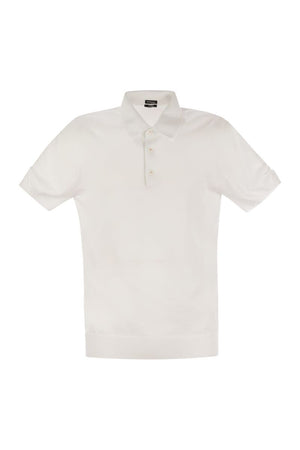 KITON Short-Sleeved Cotton Polo Shirt for Men