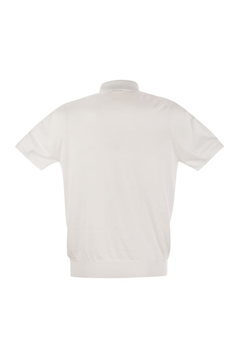 KITON Short-Sleeved Cotton Polo Shirt for Men