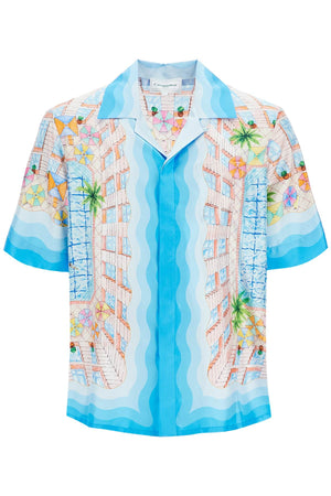 CASABLANCA Elegant Short-Sleeved Silk Shirt