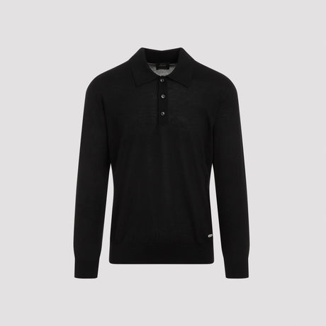 BRIONI Luxury Silk-Blend Long Sleeve Polo