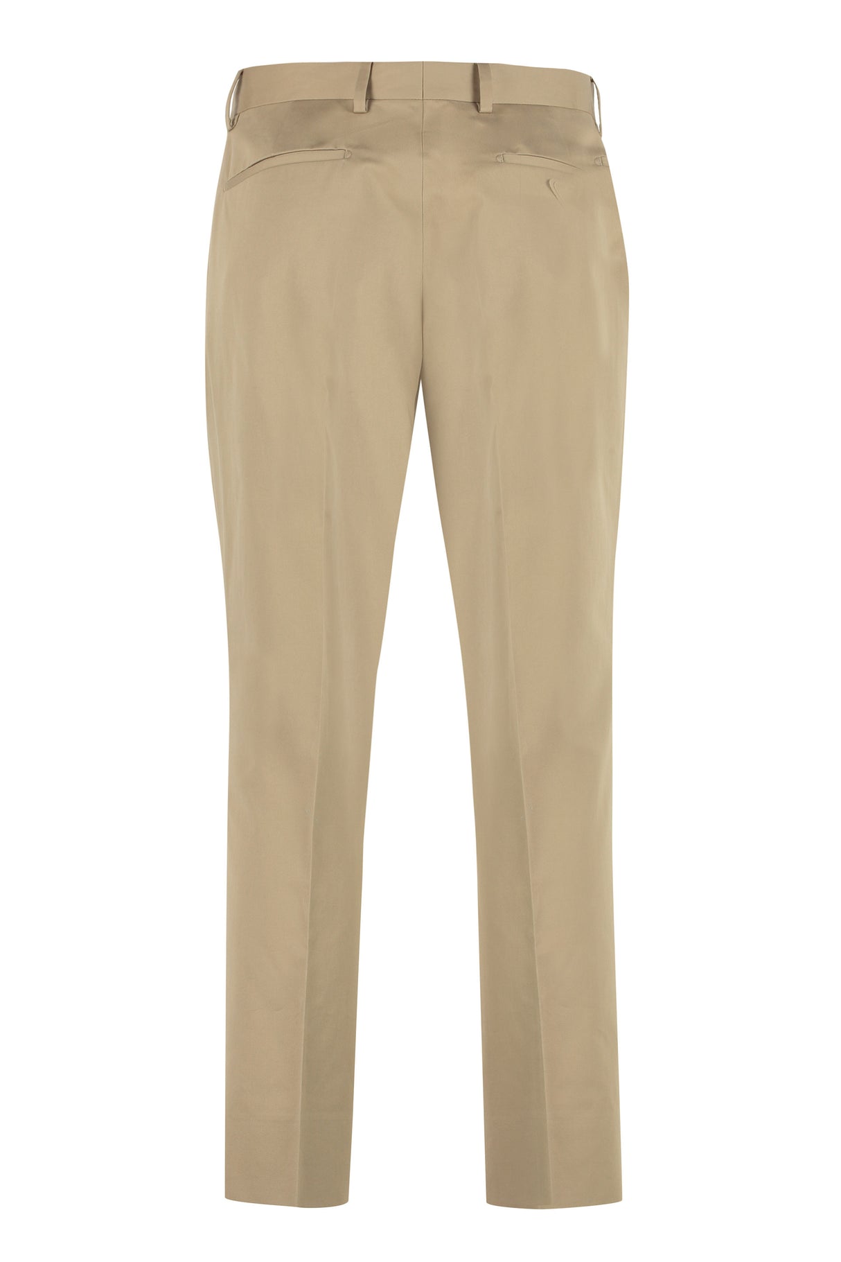 PRADA Tailored Trousers - Beige Cotton Pants for Men