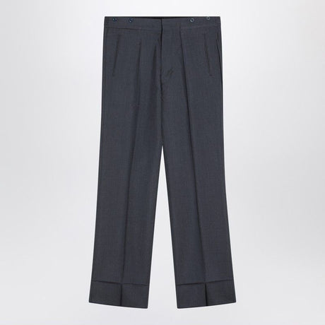 PRADA Wide Mohair and Silk Trousers - SS25