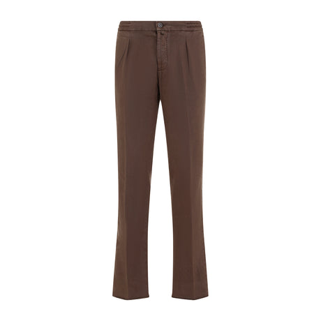 KITON Contemporary Brown Mini Trousers