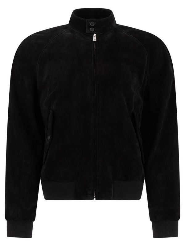 PRADA Suede Bomber Jacket for Men - Spring/Summer 2025