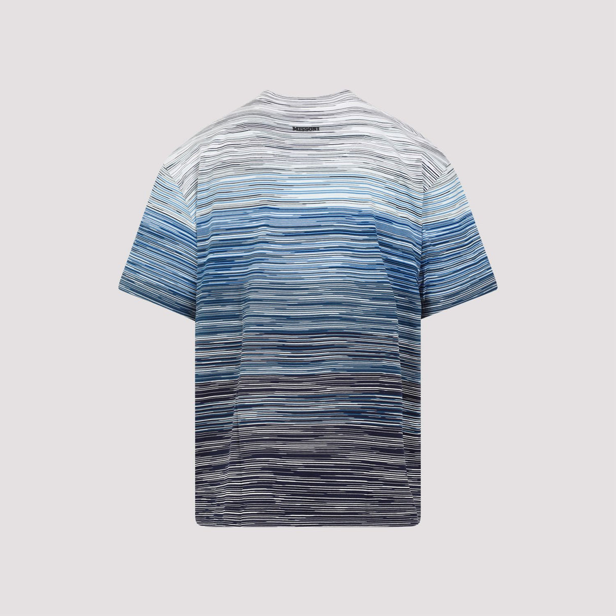 100%棉藍色男性T恤 - SS24系列