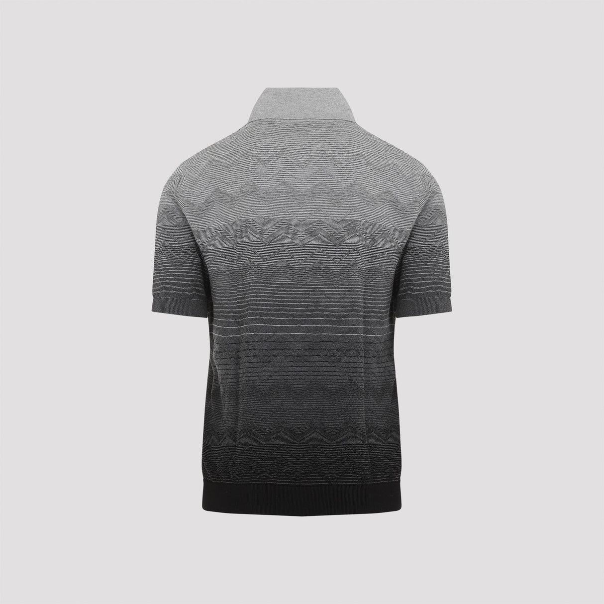 MISSONI Luxury Grey Cotton Polo Shirt