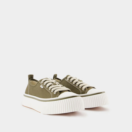 Green AMI Paris Low Top Sneakers for Men - SS24 Collection