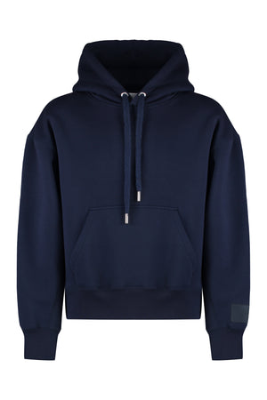 AMI PARIS Navy Cotton Hoodie for Men - FW23 Collection