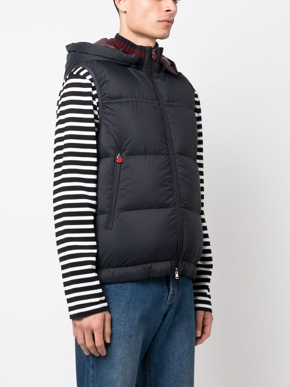 KITON Men's Blue 23FW Vest for the Fashion-Forward Gentleman