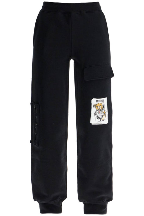 MOSCHINO COUTURE Chic Teddy Bear Print Joggers