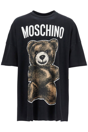 MOSCHINO COUTURE Ultra-Oversized Teddy Bear Print Maxi T-Shirt