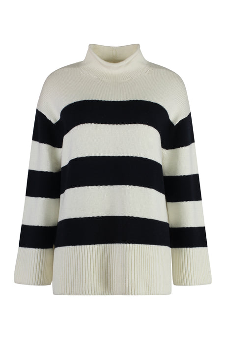 VINCE Striped Sweater with Cut Sides for Women