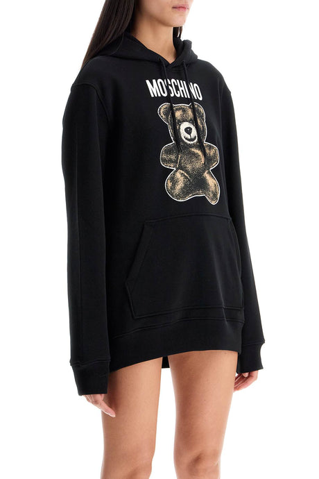 MOSCHINO COUTURE Mini Teddy Bear Hooded Sweatshirt - Women's Relaxed Fit