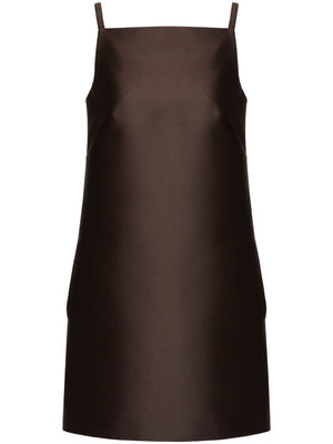 VALENTINO Cotton Dress for Women in Brown - SS23 Collection