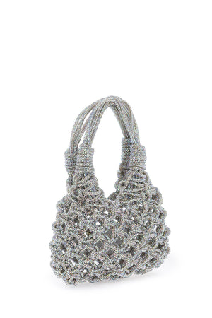 HIBOURAMA Elegant Mini Handbag with Micro Crystal Detail