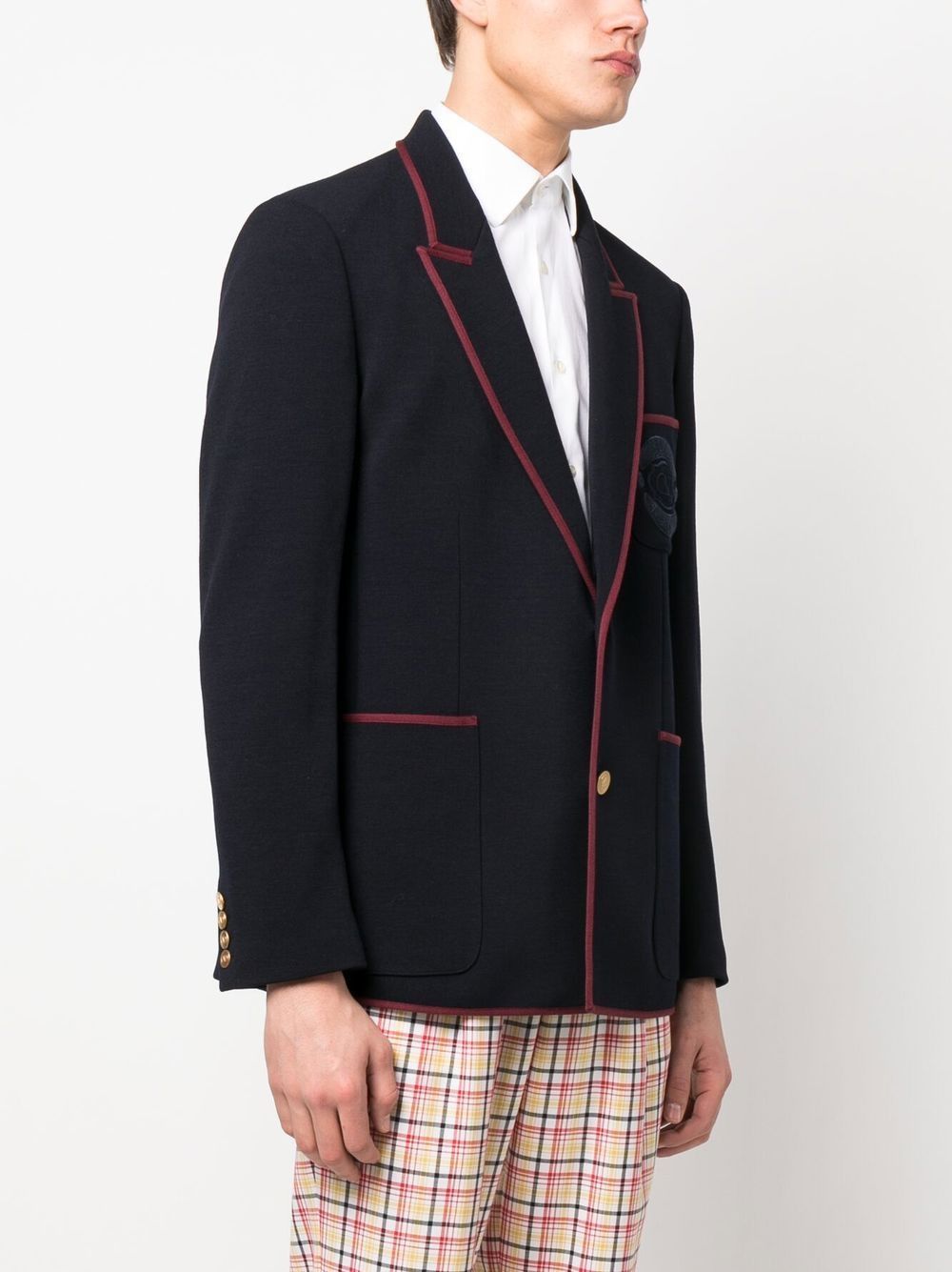 VALENTINO Navy Blue Semi-Lined Jacket for Men - SS23 Collection