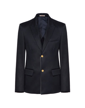 Semi-Fitted Blue Men's Jacket for SS23