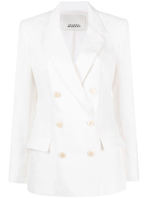 ISABEL MARANT Blazer trắng mini mùa hè