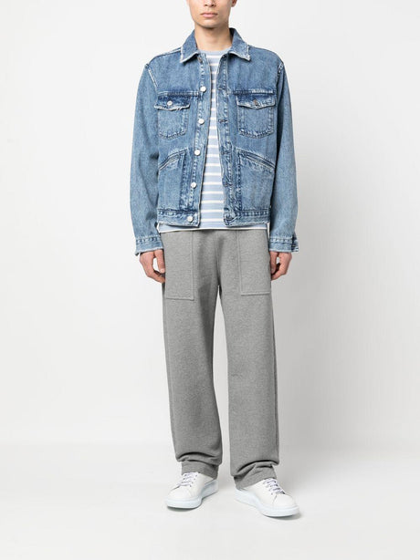 Áo khoác denim nam dành cho SS23 màu xanh