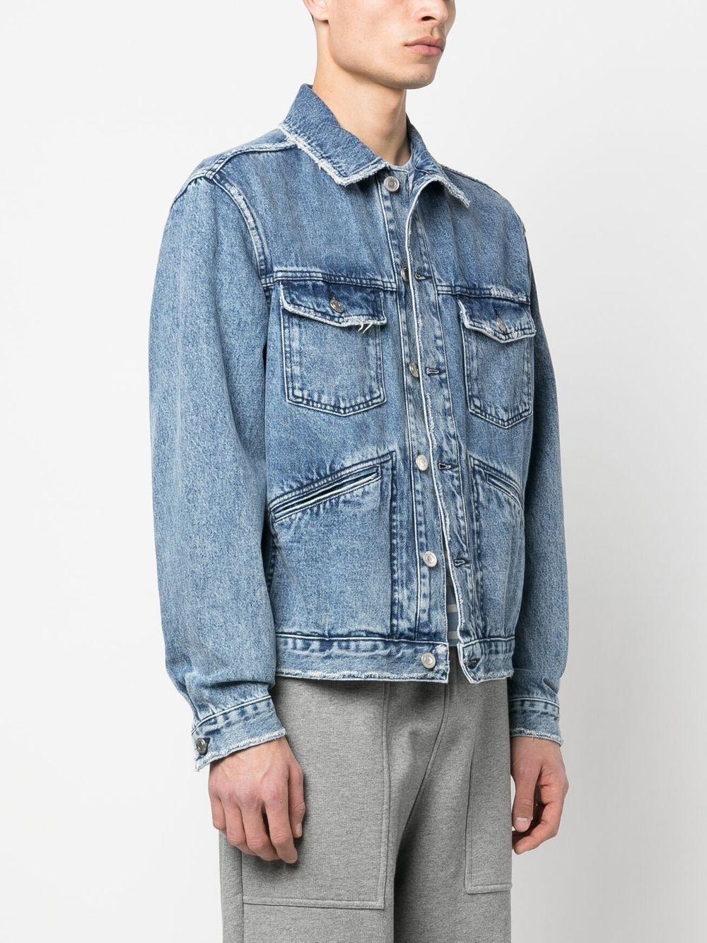 Áo khoác denim nam dành cho SS23 màu xanh