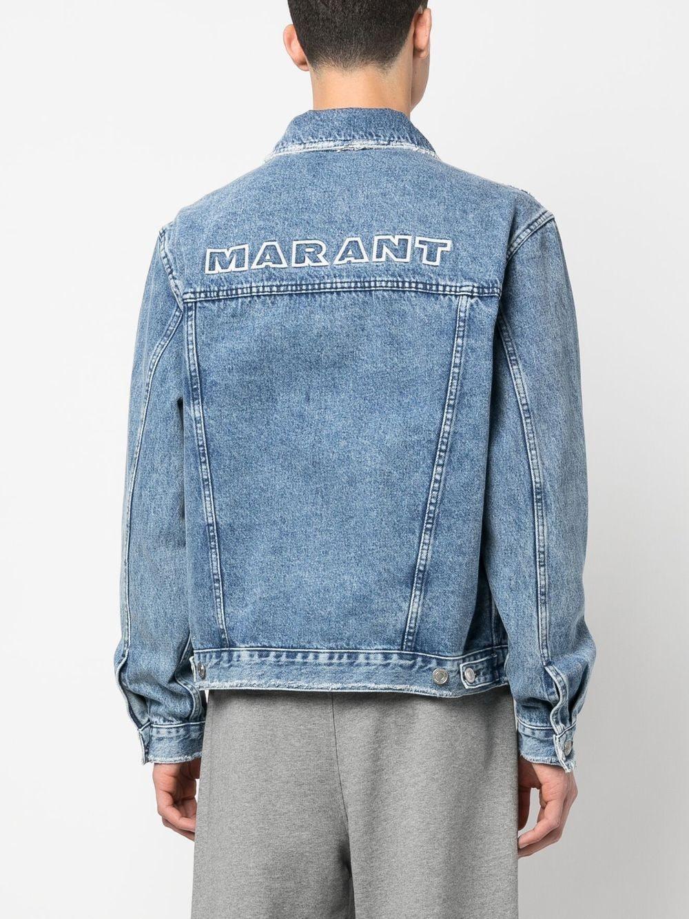 ISABEL MARANT Men's Blue Denim Jacket from SS23 Collection