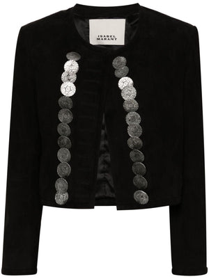 ISABEL MARANT Camila Chic Black Leather Jacket