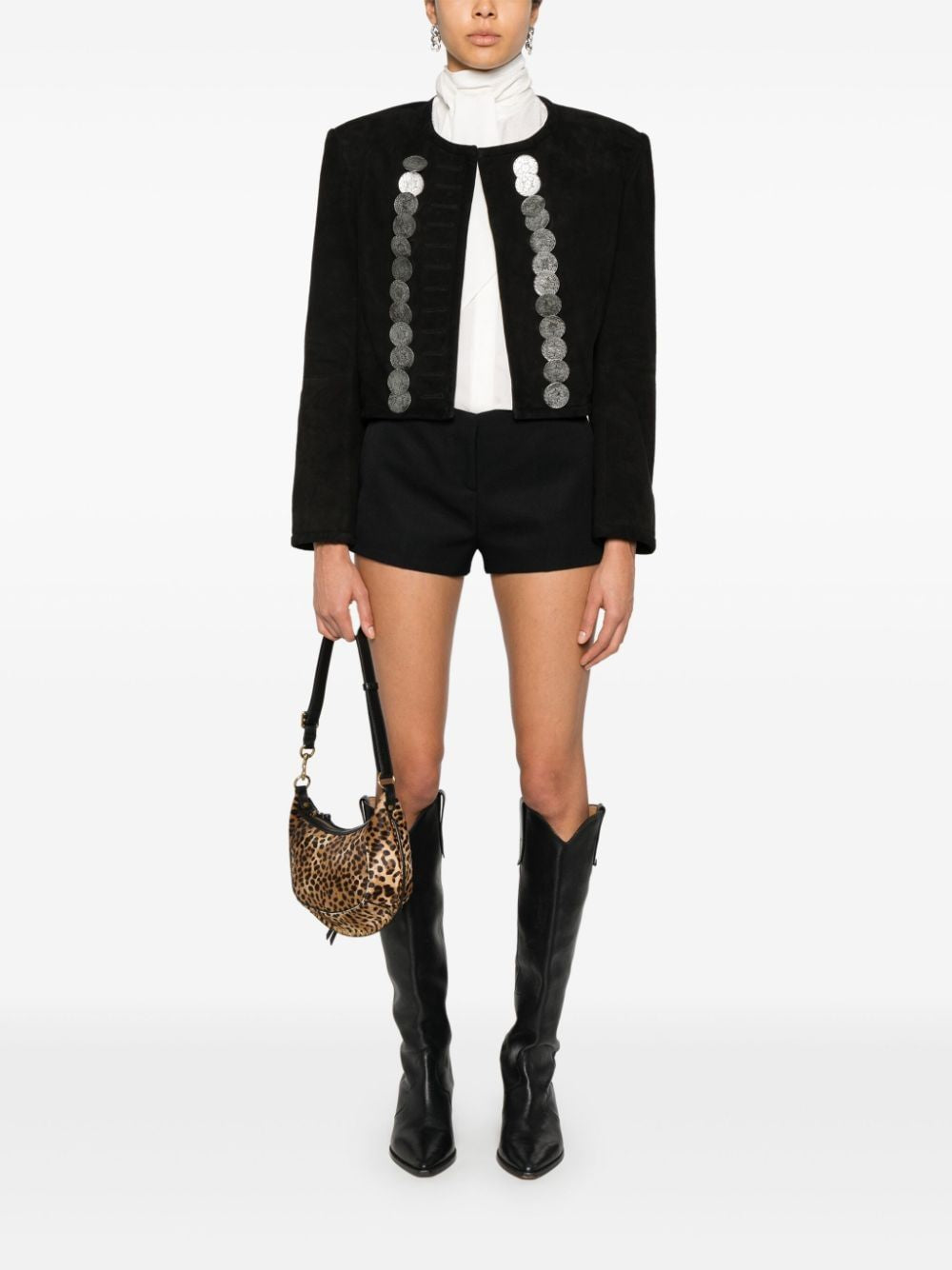 ISABEL MARANT Camila Chic Black Leather Jacket