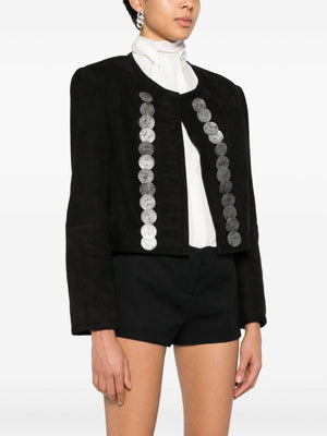 ISABEL MARANT Camila Chic Black Leather Jacket