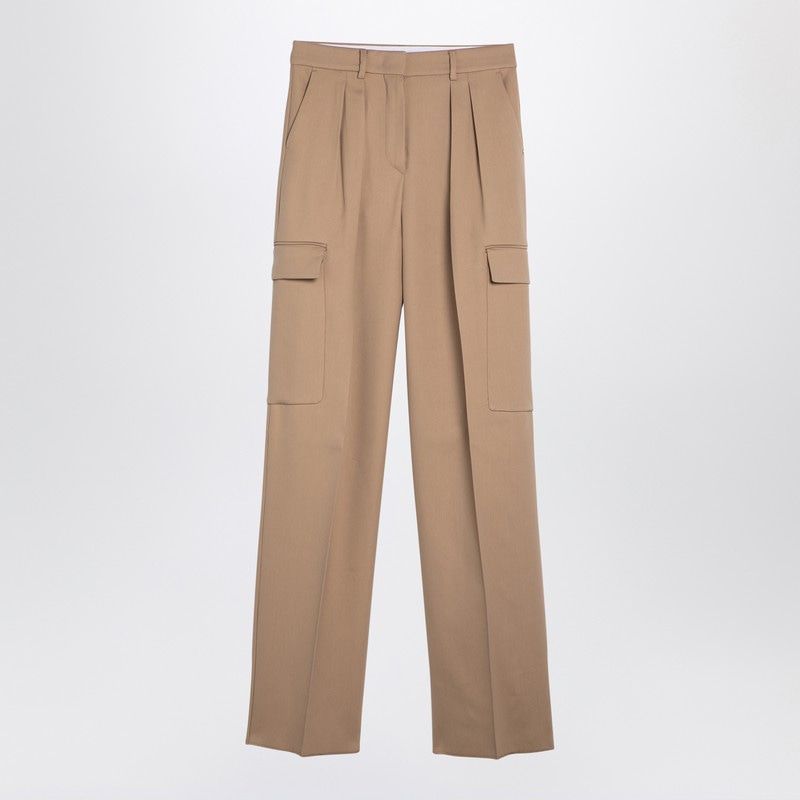 MAX MARA SPORTMAX Caramel High-Waisted Cargo Pants